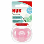 Tutti NUK Sensitive 10736121, vaaleanpunainen, 6-18 kk, 1 kpl