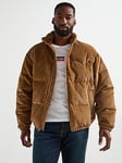 Levi's Super Corduroy Padded Jacket - Brown, Brown, Size L, Men