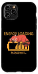 iPhone 11 Pro Energy Loading Sleeping Red Panda Funny Cute Lazy Graphic Case