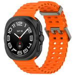 Samsung Galaxy Watch Ultra 47Mm      Silicone Strap   [Orange]