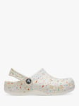 Crocs Kids' Classic Splat Crocs, White/Multi