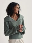 Mentone Half-Zip Knit Pullover - Lily Pad - S