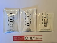 3 x Burberry BRIT RHYTHM 2ml Eau de toilette SPRAY samples *NEW*