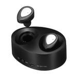 Mini Bluetooth 5.0 écouteur True Wireless Stéréo IPX5 étanche écouteurs TWS Casque avec Micro, Noir et Argent