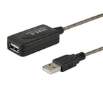 Skarvsladd USB Savio CL-76 Vit Svart 5 m