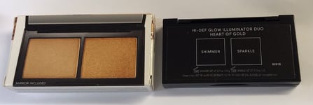 Laura Geller Foundation Cover Lock Cream Honey-Hi Def Glow Highlighter Duo  Box