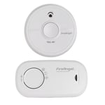 FireAngel Smoke Alarm Carbon Monoxide Kit 1 Year Optical 10 Year CO FA3313-SB1-T