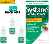 Systane HYDRATION Lubricant Drops For Overnight Dry Eye Relief 10ml Pack of 3