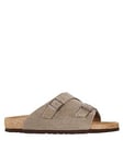 Birkenstock Men's Zurich Suede Sandals - Beige, Beige, Size 9.5, Men