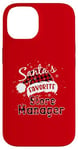 Coque pour iPhone 14 Plaid de Noël Buffalo, directeur de magasin préféré de Funny Santa