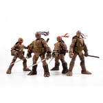 Les Tortues Ninja - Pack 4 Figurines Bst Axn Zombie Turtle (Idw Comics) 13 Cm