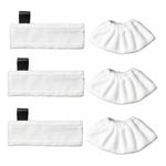 Shining House - Lot de 3 lingettes de rechange en microfibre et 3 chiffons en microfibre pour Karcher Easy Fix SC1/SC2/SC3/SC4/SC5/SV7, chiffon