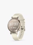 Garmin Lily 2 Smart Fitness Watch with Silicone Band, Cream Gold/Coconut