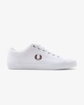 Fred Perry Baseline Twill Mens Trainers - White - Size UK 10