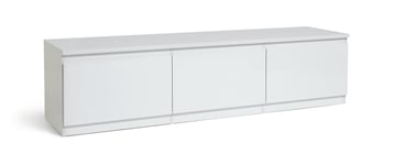 Habitat Jenson 3 Door Large TV Unit - White Gloss