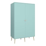 Furniture To Go | Gaia, Engineered Wood, Cool Mint, Wardrobe 2 Doors