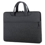 MacBook/Laptop - Oxford taske str. 39*29 cm - Med skulderrem - Sort