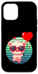 Coque pour iPhone 12/12 Pro Saint Valentin Porcinet Cœur Amoureux Amour Ballon Mignon