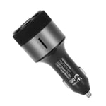 (black)F55 Dual USB Car Charger QC 18W Fast Charge Car MP3 Charger