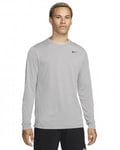 Nike dri-Fit Long Sleeve Legend Grey Mens (M)