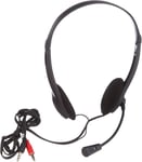 3.5mm Wired Headset Headphones Slim Light-Weight With Microphone For PC Laptop