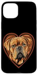 Coque pour iPhone 15 Plus Saint-Valentin Dogue de Bordeaux