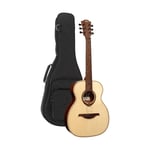 Lag Guitars TRAVEL-SPE Travel guitar Solid Engelmann spruce top, Electro