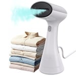 OLAYMEY Clothes Steamer, 1000W Travel Steamer 20S Fast Heat-up, Compact and Lightweight Handheld Garment Steamer Clothing with Upgraded 220ML Large Capacity Water Tank for Home, Office and Travel Use