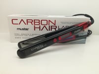 Carbon Cheveux Lab MUSTER Fer à Lisser à Boucler et Styles - Professionnel Rouge