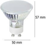 MiniSun BRANDED 3W SMD 6500K COOL WHITE GU10 Energy Saving LED Light Bulb x 5