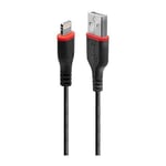 LINDY 1M Reinforced USB Type A to Lightning CHARGE & SYNC Cable