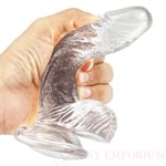 Jelly Dong Dildo Suction Cup Waterproof Realistic Cock Veined Dildos For Women