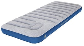 High Peak Air Bed Cross Beam Single Extra Long Matelas Gonflable Mixte Adulte, Gris/Bleu, 195 x 75 x 20 cm