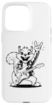 Coque pour iPhone 15 Pro Max Squirrel jouant de la guitare rock and roll hommes femmes rock band