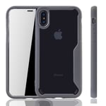 Coque Pour Apple IPhone X, Étui De Protection, Bumper, Gris