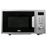 20L Microwave In Silver, Digital Display, 700W, 8 Auto-Functions - SIA FDM21SI