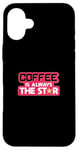 Coque pour iPhone 16 Plus Amateur de caféine pour amateurs de caféine en grains de café Barista