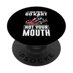 Go Kart Racing Apparel Go Kart Racer Vêtements Go Kart PopSockets PopGrip Adhésif