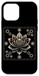 Coque pour iPhone 12 mini Fleur de lotus Bouddhisme Symbole Spirituel Méditation Yoga