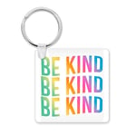 KBH83 Porte-clés fantaisie amusant pour meilleur ami - Cadeau de départ pour collègue de travail - Be Kind - Accessoire de clé - KBH83, multicolore, 5.8cm x 5.8cm