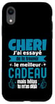 Coque pour iPhone XR Cadeau Original Chéri Saint Valentin Amour Couple Humour