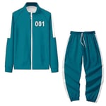 Squid Game Hoodie Tracksuit Set Halloween Party Kostym_h OO1 M