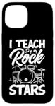 Coque pour iPhone 15 J'enseigne aux stars du rock un professeur de musique drôle