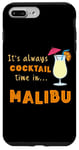 Coque pour iPhone 7 Plus/8 Plus Cocktail Malibu It's Always Cocktail Time on Malibu Beach