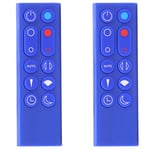 2X Télécommande de Remplacement HP02 HP03 pour Pure Hot+Cool Link HP02 HP03 Purificateur D'Air et Ventilateur (Bleu)