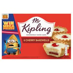 Mr Kipling Cherry Bakewell Tarts, 6 Pack