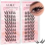 ALICE Lash Clusters Natural Anime Cluster Lashes Fox Eye Eyelash Extensions... 