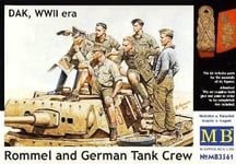 MasterBox 3561 1:3 5 Rommel Et German Réservoir Crew Dak WWII Era