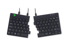 R-Go Ergonomic Keyboard Split break - tangentbord - QWERTY - brittisk - svart Inmatningsenhet