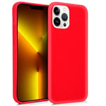 Coque Cool Silicone pour iPhone 13 Pro Max (Rouge)